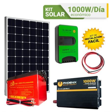 Kit Solar Peru 1000W Dia ECONOMICO Luz TV Laptop ONDA MODIFICADA