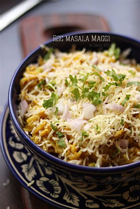 Maggi With Egg And Cheese Egg Maggi Masala Recipe Jinoos Kitchen