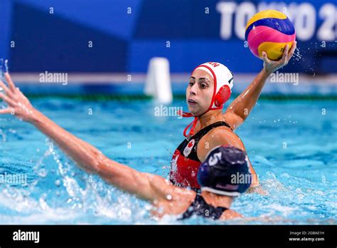 Tokyo Japan August 3 Joelle Bekhazi Of Canada During The Tokyo 2020 Olympic Waterpolo