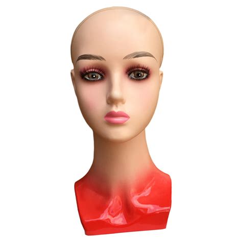 Female Mannequin Head Holder Professional Smooth Manikin Head Stands