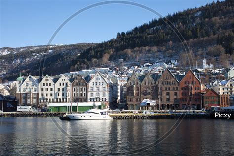 Image Of Bergen Norway View Of Historical Buildings In Bergen Norway