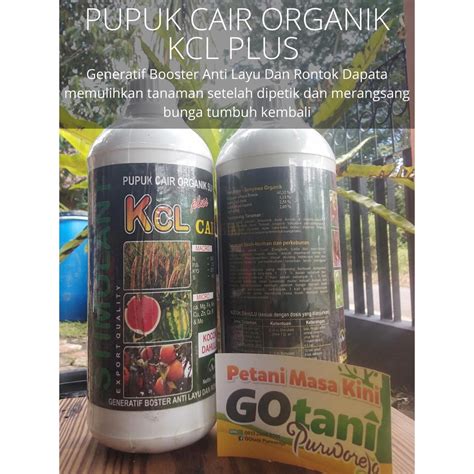 Jual PUPUK CAIR ORGANIK KCL PLUS 1L Shopee Indonesia