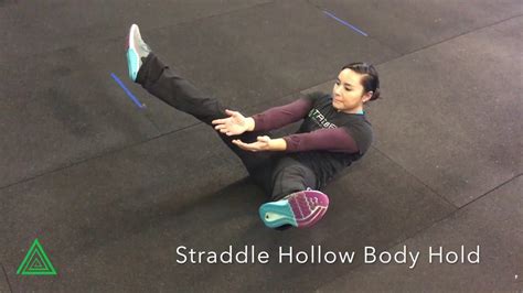 Straddle Hollow Body Hold Gymnastics Strength Training TREBEL