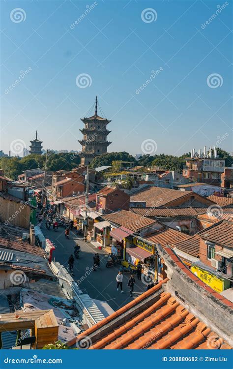 The old town in Quanzhou stock photo. Image of province - 208880682