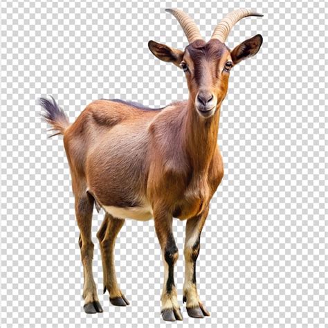 Premium Psd Goat Isolated On A Transparent Background Goat With Horns