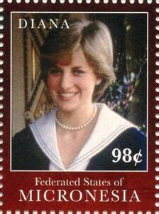 Stamp Princess Diana Micronesia Federated States Of Princess Diana