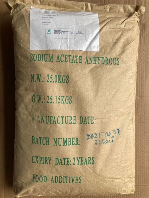 Sodium Acetate Anhydrous SAA 1 2 Taste IN