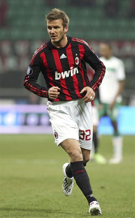 David Beckham Plays For Ac Milan Zimbio David Beckham Football