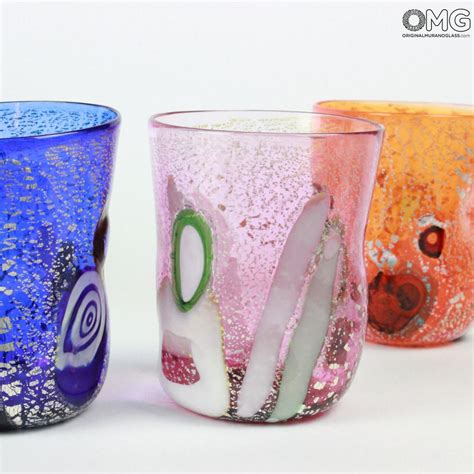 Set Of 6 Drinking Glasses Goto Murano Glass Tumbler