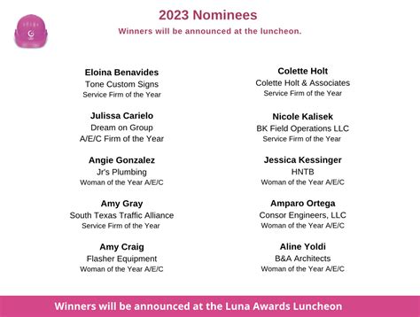 San Antonio, Texas Luna Awards Luncheon October 5