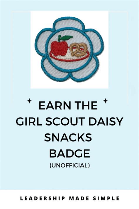 Girl Scout Daisy Snacks Badge Girl Scouts Girl Scout Daisy Daisy Girl Scouts