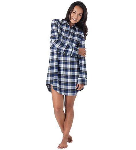 Womens Tartan Plaid Flannel Nightgown Green Green Cj115ec9ez3