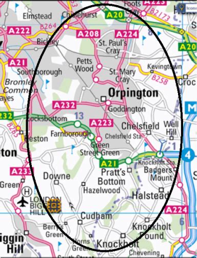 Map of Orpington - Orpington Community