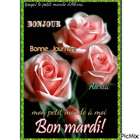 Bonjour Bonne Journ E Bon Mardi Animado Gratis Picmix