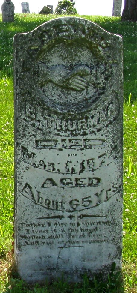 Benjamin Thurman 1805 1874 Find A Grave Memorial