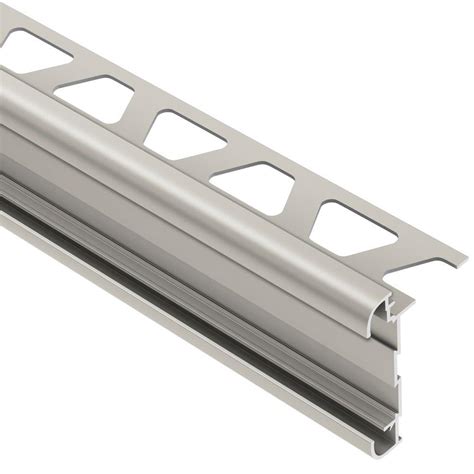 Schluter Rondec CT Satin Nickel Anodized Aluminum 5 16 In X 8 Ft 2 1