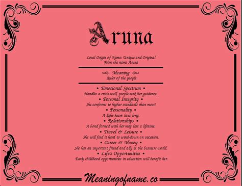 Aruna - Meaning of Name