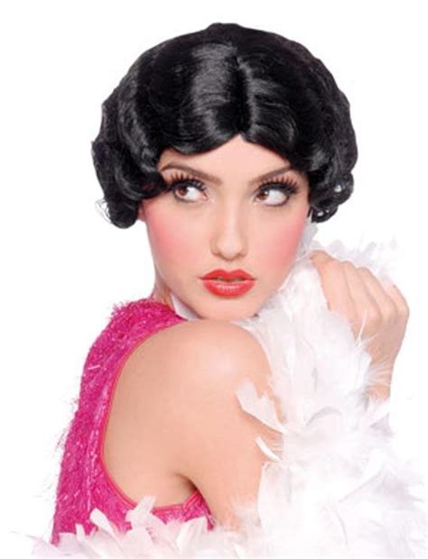 Betty Boop Black Wig Hollywood Costume Wigs