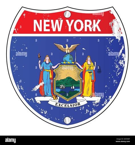 New york state highway sign hi-res stock photography and images - Alamy