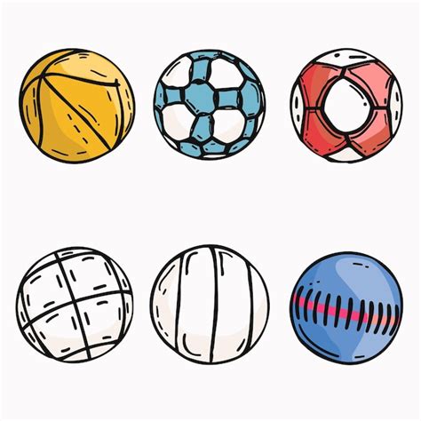 Colecci N De Varias Pelotas Deportivas Ilustraciones Vectoriales