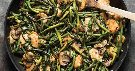 Teriyaki Stir Fried Garlic Scapes With Chicken Cook With Brenda Gantt