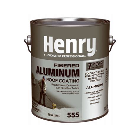 Henry He Aluminum Roof Coating Smooth Aluminum Fibered Aluminum