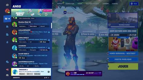 Live Fortnite Rush Platine 1 Et Go Les 170 Abo YouTube