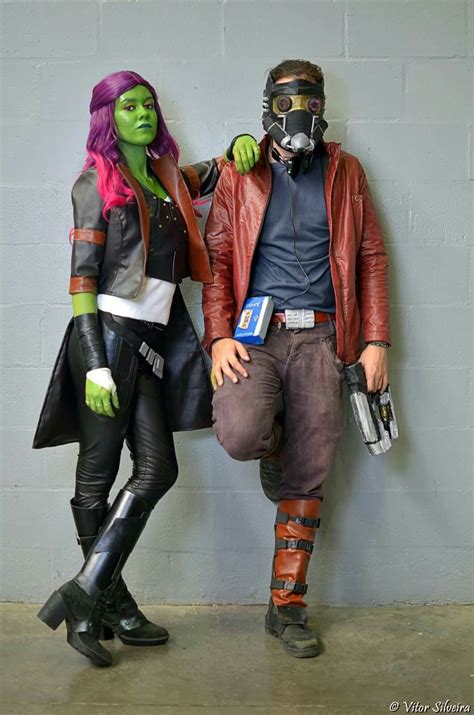 Cosplay Gamora And Peter Quill Guardians Of The Galaxy Marvel Movie