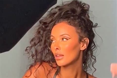 Maya Jama Wows Fans In Leather Bra As She Shares Behind The Scenes Shot