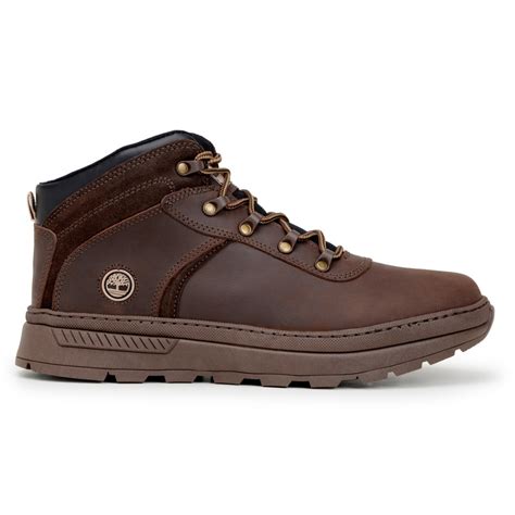 Bota Masculina Timberland Em Couro Original Sola Borracha Costurada