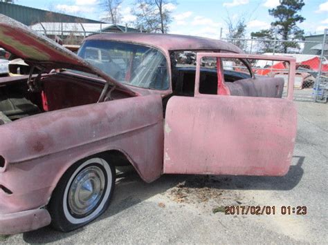 1955 Chevy 2 Dr Post Vintage Fiberglass Replica Classic Chevrolet Post 1955 For Sale