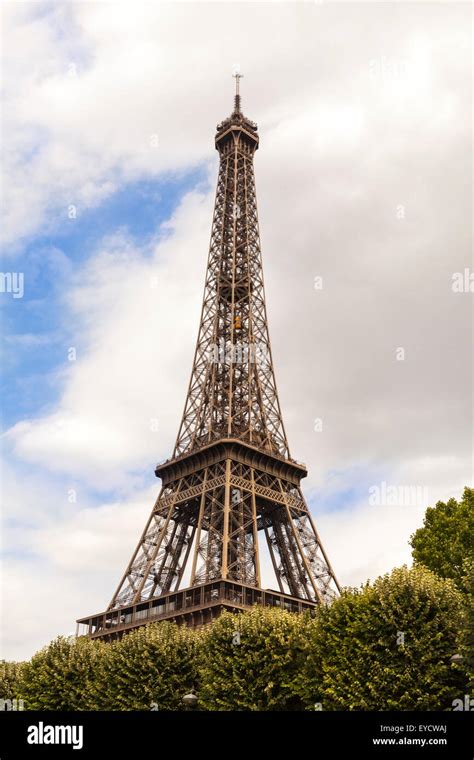 Eiffel Tower Paris Iconic Landmark In France Stock Photo Alamy