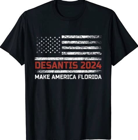 Ron Desantis Make America Florida Us Flag Election Tee Shirt