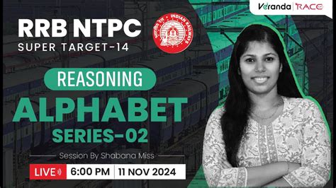 Alphabet Series Part Reasoning Target Rrb Ntpc Shabana