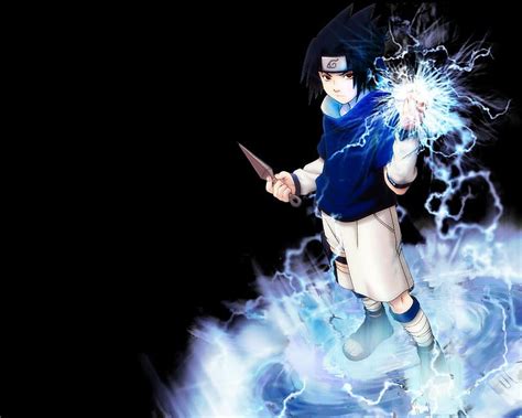 Sasuke Black Outfit Wallpaper