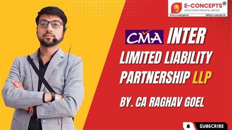 Limited Liability Partnership Llp Class Cma Inter Law By Ca Raghav