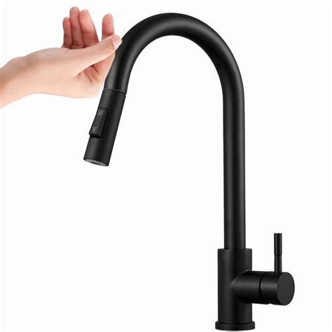 Kitchen Faucet Sensors Black Automatic Smart Touch Touchless Kitchen