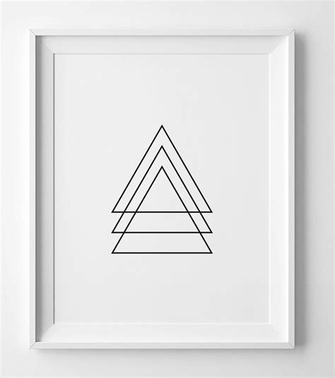 Black and white art geometric wall art print printable wall