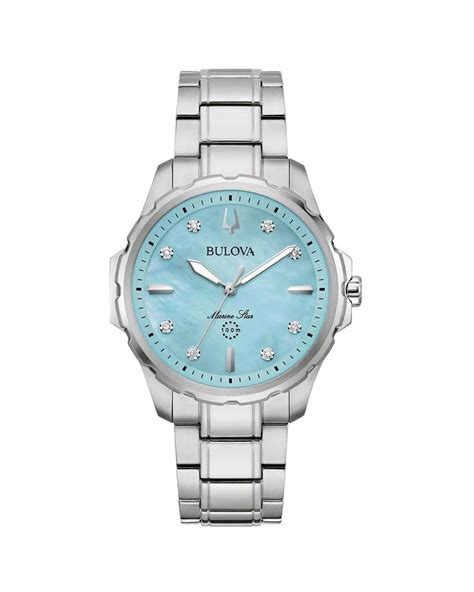 Bulova Marine Star Blue Dial Watch | Lyst