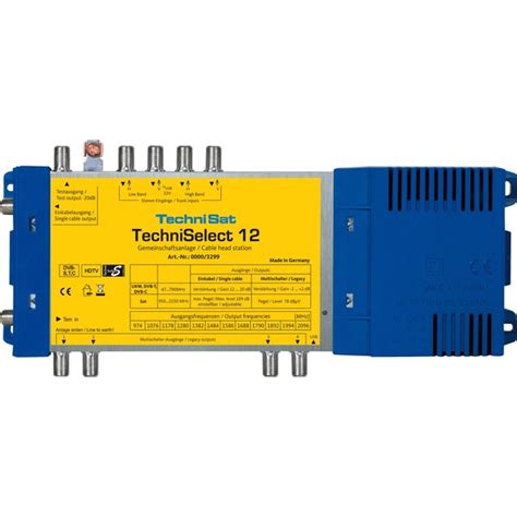 TechniSat TechniSelect 12 Multischalter Blau Gelb