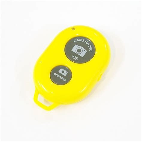 Yellow Bluetooth Wireless Remote Control Camera Shutter Selfie For Iph Althemax