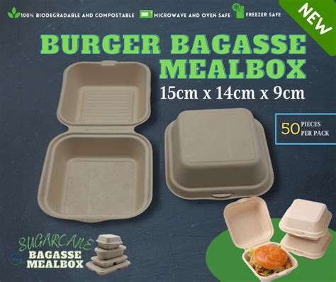 Burger Bagasse Mealbox Lazada Ph