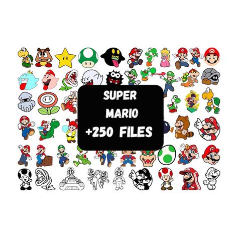 Super Mario Svgmario Svgmega Svg Bundlecricut Svg Filesc Inspire Uplift