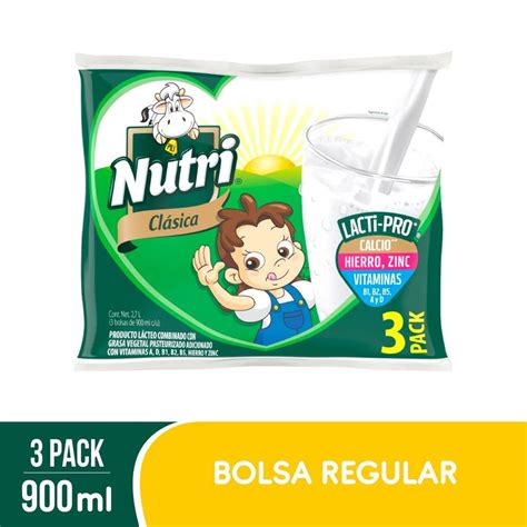 Producto lácteo combinado Nutri fresca entera 900 ml bolsa 3 pz Walmart