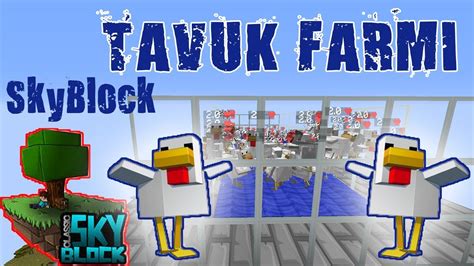 Minecraft Emek Skyblock bölüm 8 Tavuk Farmı YouTube