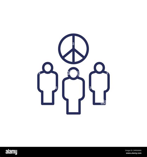 pacifism, pacifist movement line icon Stock Vector Image & Art - Alamy