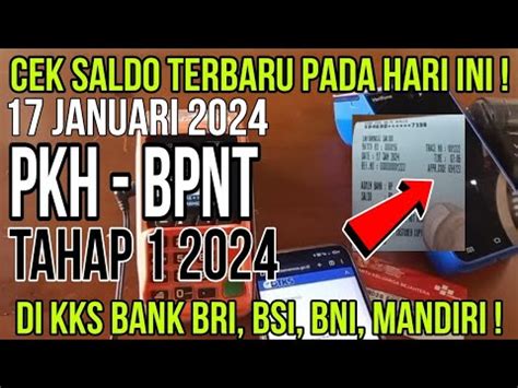 Hasil Cek Saldo Pkh Bpnt Tahap Terbaru Hari Ini Januari Kpm