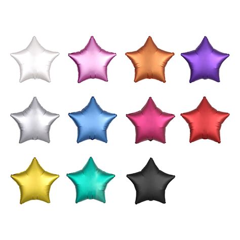 18 Inch Chrome Color Star Foil Balloons Bulk Manufacturer Supplier