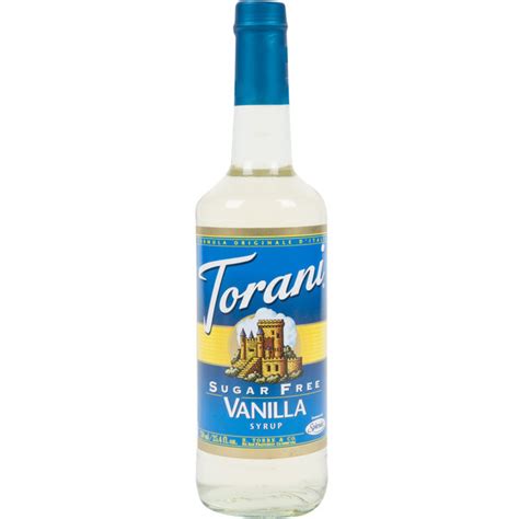 Torani Sugar Free Vanilla Syrup 750 Ml