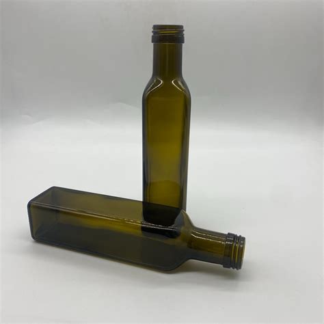 Food Grade Olive Oil Packaging 250ml Empty Square Olive Oil Glass